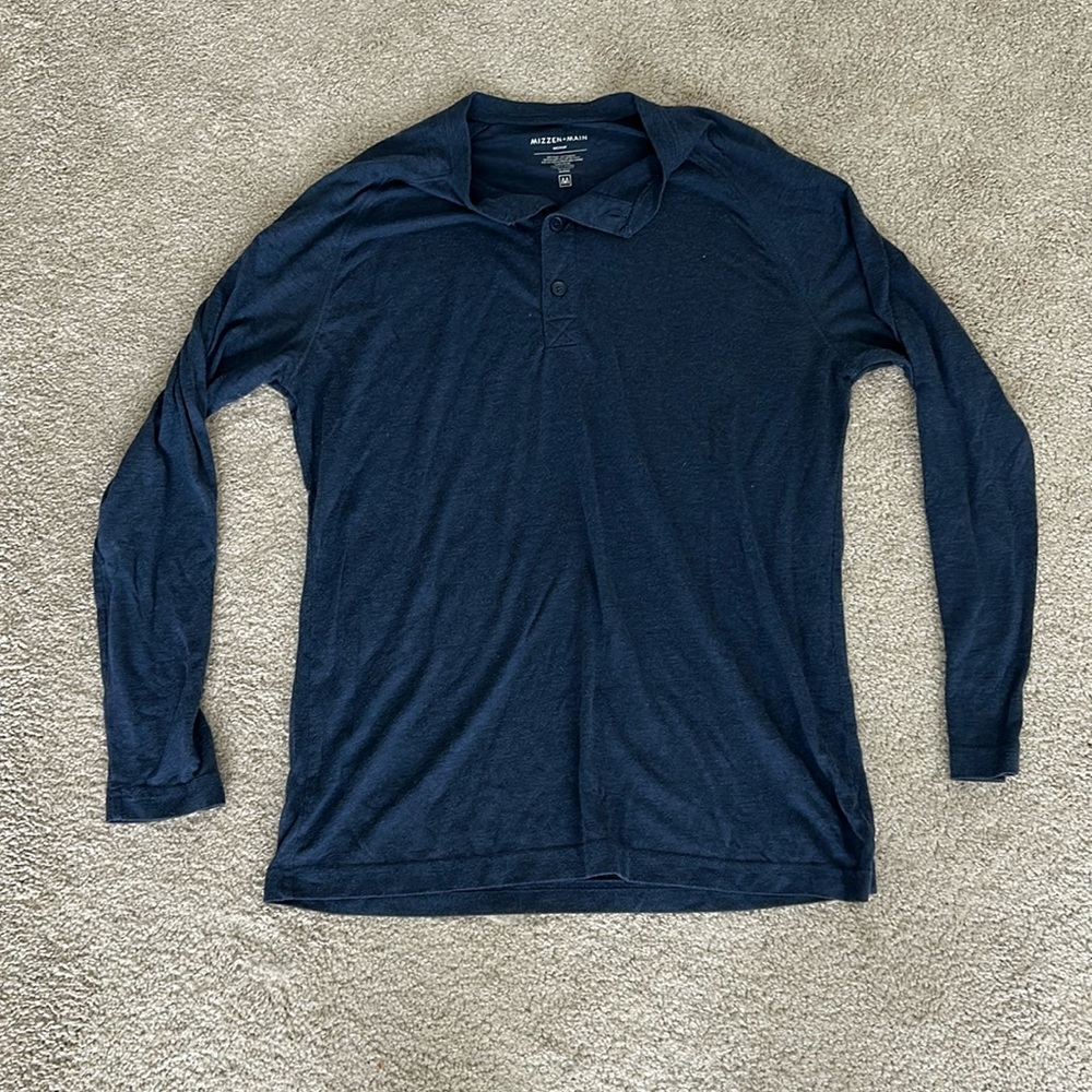 Mizzen + Main Blue Henley | M